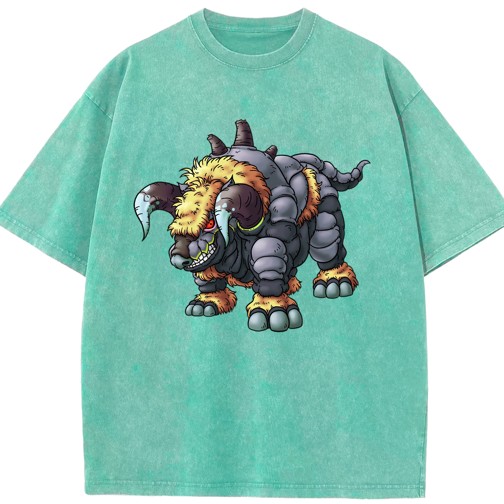 （画像用） ドラゴンクエスト Doragon Kuesuto Dragon Quest 綿100% ヴィンテージ風 半袖Tシャツ（フロントプリント）